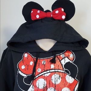 Disney Parks Minnie Mouse Hoodie ears